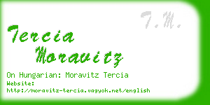 tercia moravitz business card